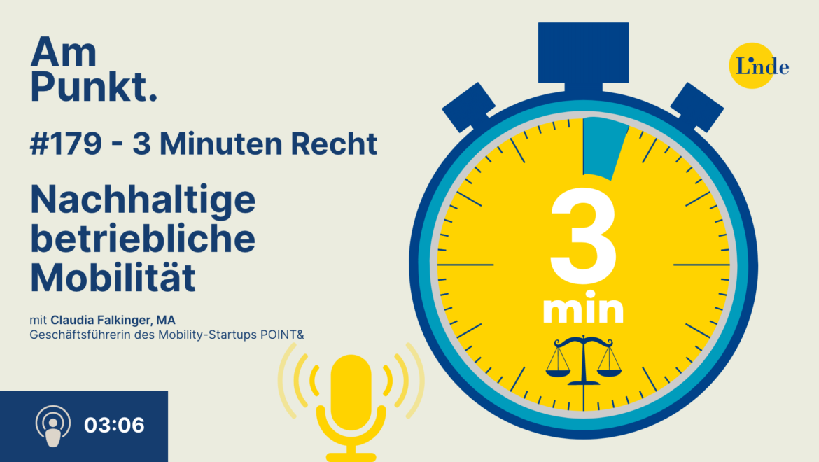 Linde: 3 Minuten Recht – Nachhaltige betriebliche Mobilität